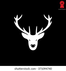 illustration of a deer head silhouette