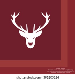 illustration of a deer head silhouette