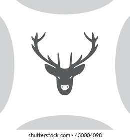 illustration of a deer head silhouette