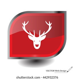 illustration of a deer head silhouette