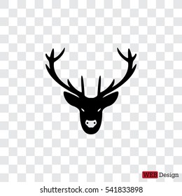 illustration of a deer head silhouette