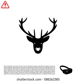illustration of a deer head silhouette