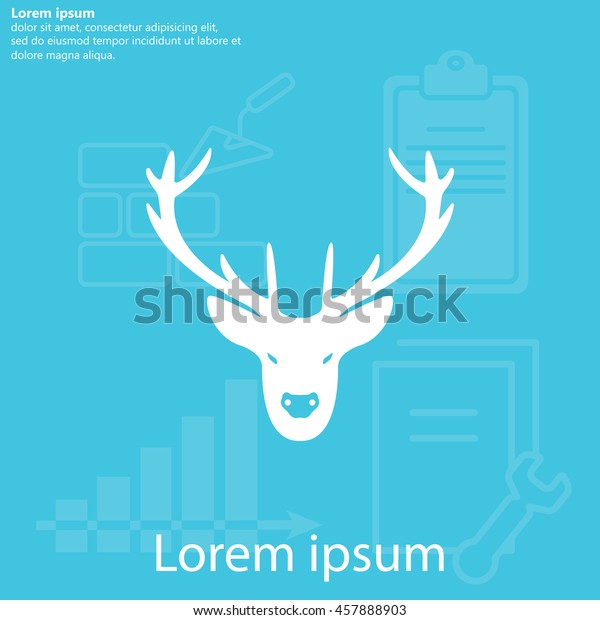 Illustration Deer Head Silhouette Stock Vector Royalty Free 457888903 Shutterstock 8655