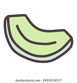 Illustration of a deformed cute melon