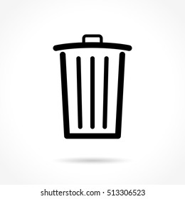 Illustration of delete icon on white background