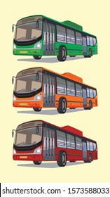 Illustration of Delhi bus service