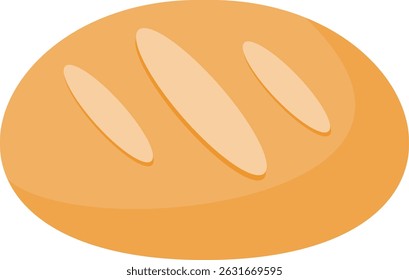 Illustration of Delicious Bread Loaf