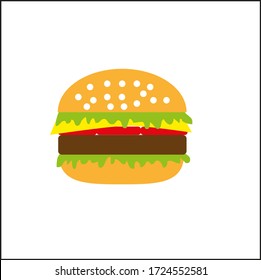 a illustration of delicious burger
