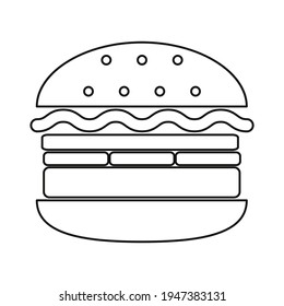 eine Illustration 
köstlicher Hamburger