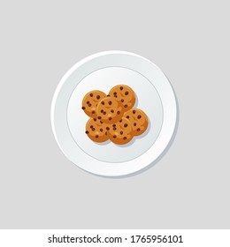 cartoon plate of cookies