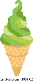 Illustration of delicious and cute ice cream