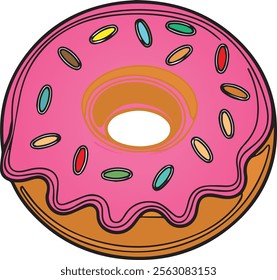 an illustration of a delicious doughnut.