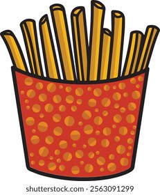 an illustration of delicious French fry 