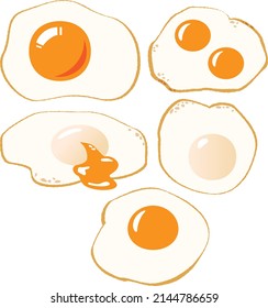 Illustration of a delicious fried egg