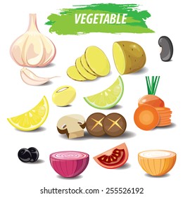 illustration. delicious vegetables