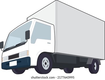 Illustration of delivery 2 ton truck