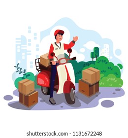 Illustration of delivery.