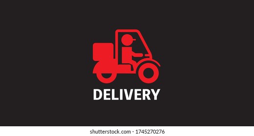 illustration of delivery icon logo