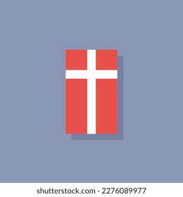 Illustration of Denmark flag Template