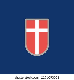 Illustration of Denmark flag Template