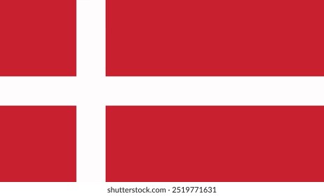 Illustration of Denmark national flag