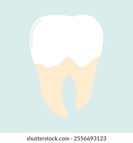 Illustration of Dental Plaque Teeth 