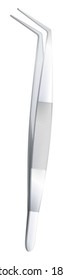 Illustration of a dental tweezer on a white background