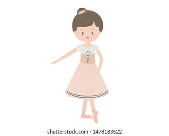 An illustration depicting ballet dance  