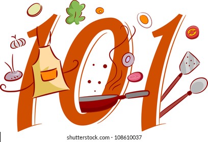 Illustration Depicting the Basics of Cooking - Cooking 101