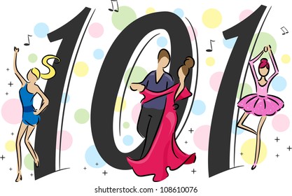 Illustration Depicting the Basics of Dancing - Dancing 101