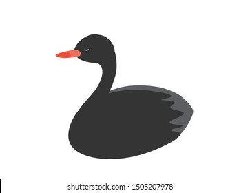 An illustration depicting a black bird as a motif.