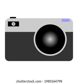 An illustration depicting a camera icon, camera symbol, camera vector image