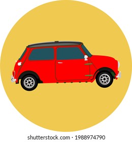 Eine Illustration, die ein Autosymbol darstellt, ein Autosymbol, ein Vektorbild eines Autos.