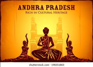 illustration depicting the culture of Andhra Pradesh, India