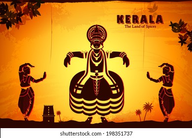 Illustration Depicting The Culture Of Kerala, India