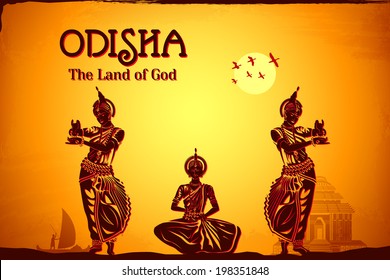 illustration depicting the culture of Odisha, India