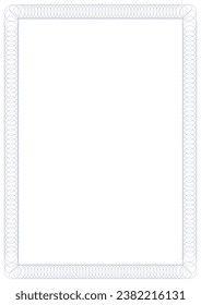 
Ilustración que representa un marco de documento al estilo Guilloche. Puede insertar su texto, certificado o diploma