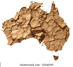 An illustration depicting drought in Australia