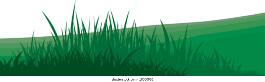 illustration depicting the grass on a meadow