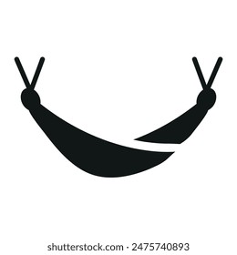 
Illustration depicting a hammock for relaxation on a white background