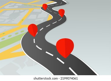 illustration depicting navigation and location