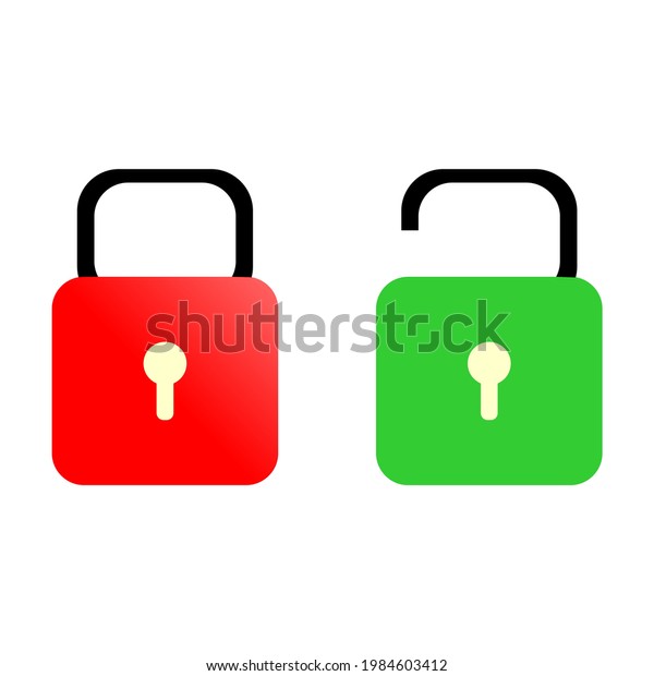 Illustration Depicting Padlock Icon Padlock Symbol Stock Vector ...