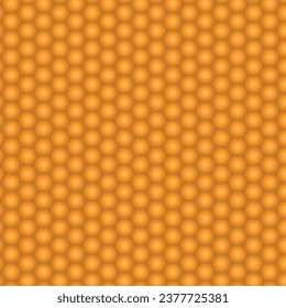 Illustration depicting a pattern consisting of orange gradient honeycombs