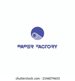 
illustration depicting a sheet of paper in the form of a symbol or logo. Paper factory 