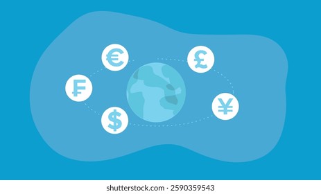 illustration depicting various money and payment methods, including cash, credit cards, digital wallets, and online transactions, symbolizing the diversity of financial transactions