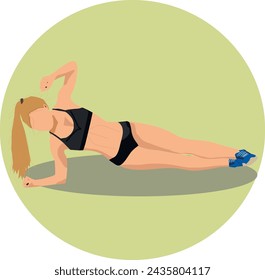The illustration depicts one example of yoga poses that reveals inspiration and peace in everyone.This illustration can be used in your advertisements, websites, stores, leaflets, etc.