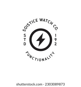 illustration desain graphic of watch vintage logo 8