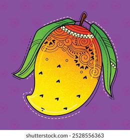 Ilustración del estilo de arte desi (indio) Mango.