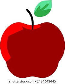 diseño de ilustración de una manzana
