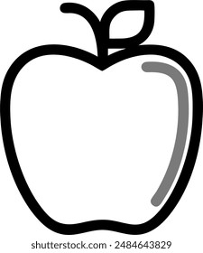 diseño de ilustración de una manzana